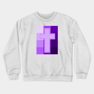 Purple Cross Crewneck Sweatshirt